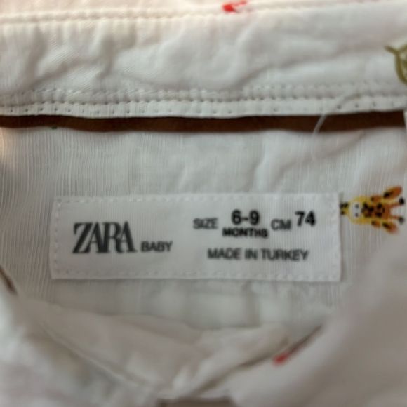 Zara Baby NWT Button Up 6-9M - Picture 3 of 4